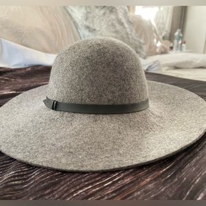 NORDSTROM 100% wool grey hat, OS, adjustable